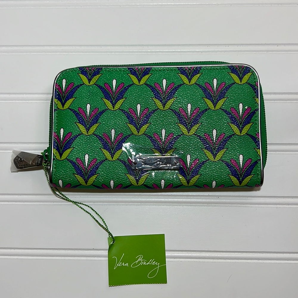 Vera Bradley BB COLLECTION Emerald Diamonds Accordion Style Wallet NWT